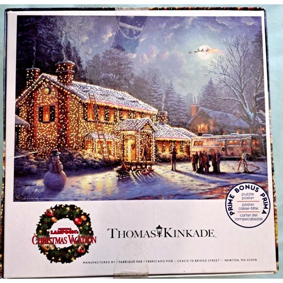 Ceaco Thomas Kinkade National Lampoon Christmas Vacation 300 Piece Puzzle - Picture 2 of 9